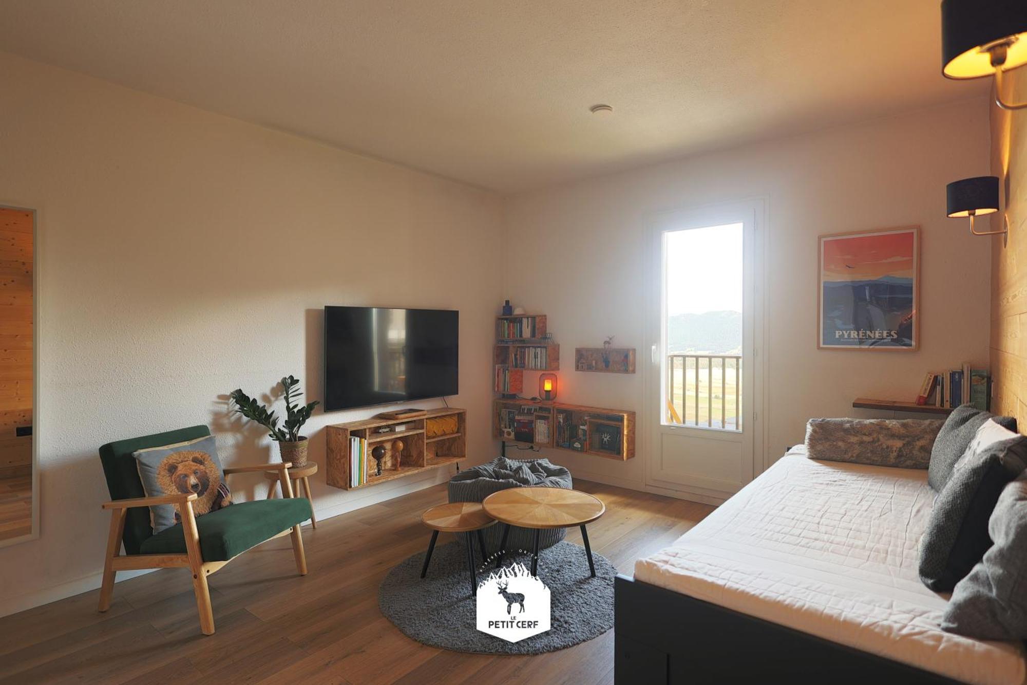 Le Petit Ours & Le Petit Cerf - Studios Vue Lac & Montagnes Les Angles  Exterior photo